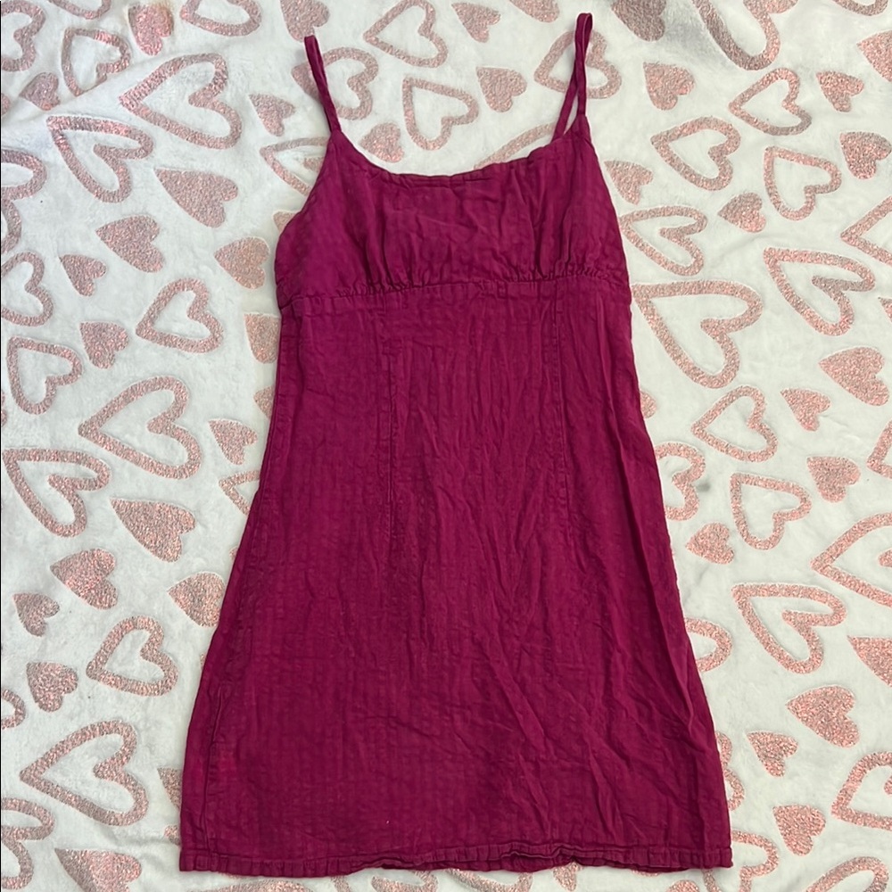Wild Fable Pink Slip Dress with Ruching and Spaghetti Straps